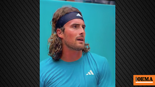 Ξέφυγε ο Τσιτσιπάς στην πρεμιέρα του στη Μαδρίτη: Άρχισε τα... γαλλικά προς τον πατέρα του και τους συνεργάτες του, βίντεο