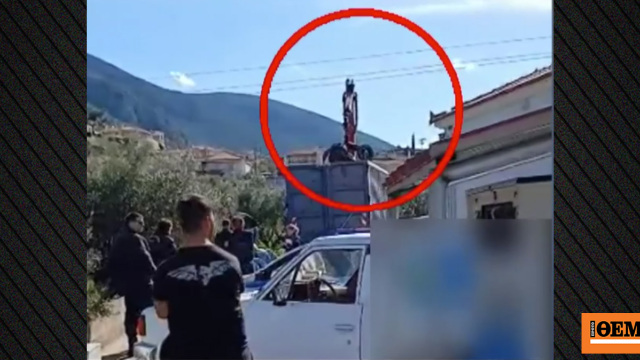 Ο γερανός ακούμπησε καλώδια ηλεκτροδότησης και οι δύο άνδρες πέθαναν από ηλεκτροπληξία, ντοκουμέντο από την τραγωδία στο Άστρος Κυνουρίας