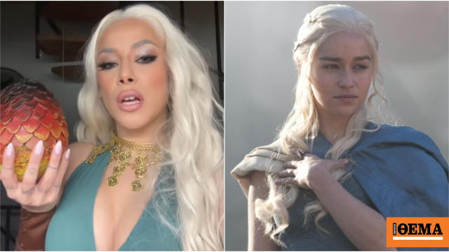 Η κόρη της Πάολα μεταμορφώθηκε στην Daenerys Targaryen του Game of Thrones