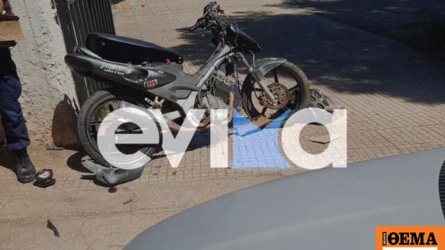 Σύγκρουση αυτοκινήτου με μηχανάκι στην Εύβοια, τραυματίας διανομέας