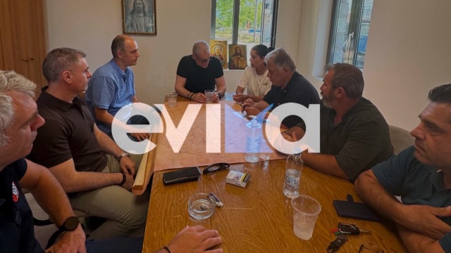 Στο Προκόπι Ευβοίας ο υπουργός Πολιτικής Προστασίας Ευάγγελο