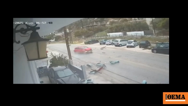 Video: Καραμπόλα μέσα στην Κόρινθο