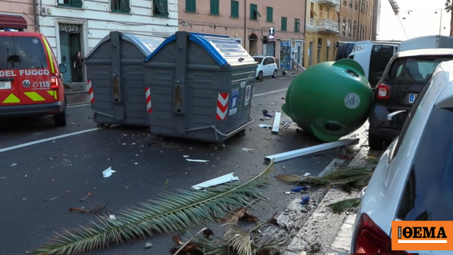 Κατέρρευσε τείχος, ξεριζώθηκαν δέντρα, πλημμύρισαν σπίτια, δείτε βίντεο