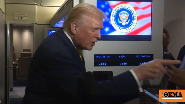 Ησυχία γουρουνίτσα, είπε ο Τραμπ σε δημοσιογράφο