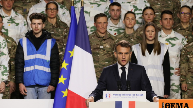 Μακρόν: Παρουσίασε το πρόγραμμα εθελουσίας στρατιωτικής θητείας