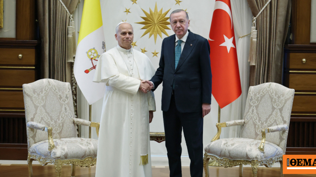 Στην Άγκυρα ο Πάπας Λέων, κατέθεσε στεφάνι στο μαυσωλείο του Ατατούρκ, συναντήθηκε με τον Ερντογάν