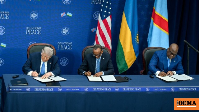 Ο Τραμπ με τους ηγέτες του Κονγκό και της Ρουάντας υπέγραψαν ειρηνευτική συμφωνία… ενώ οι μάχες συνεχίζονται