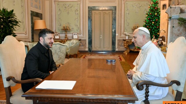 Τον Ζελένσκι υποδέχτηκε ο Πάπας Λέων, ζήτησε να συνεχιστούν οι διπλωματικές προσπάθειες για την ειρήνη