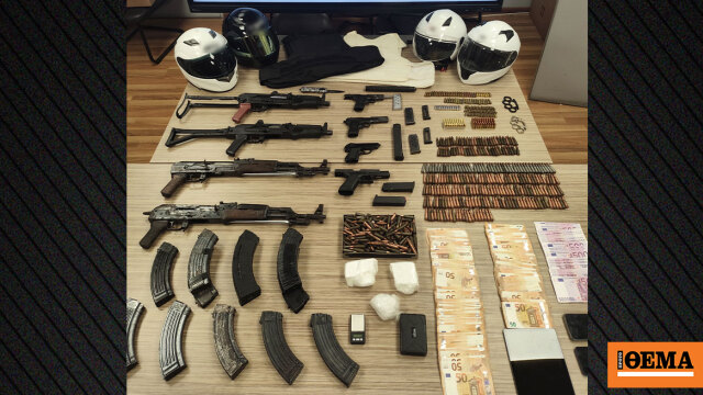Βίντεο και φωτογραφίες από τα όπλα που βρέθηκαν στην γιάφκα της Καλλιθέας