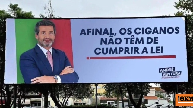 Το ακροδεξιό κόμμα Chega διατάχθηκε να απομακρύνει τις προεκλογικές αφίσες του με στόχο τους Ρομά