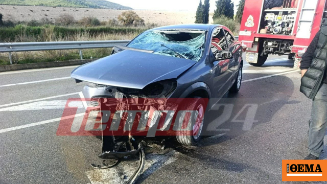 Αυτοκίνητο καρφώθηκε σε προστατευτικές μπάρες στο ύψος του Αστερίου Ερυμάνθου Αχαΐας Αυτοκίνητο καρφώθηκε σε προστατευτικές μπάρες στο ύψος του Αστερίου Ερυμάνθου Αχαΐας