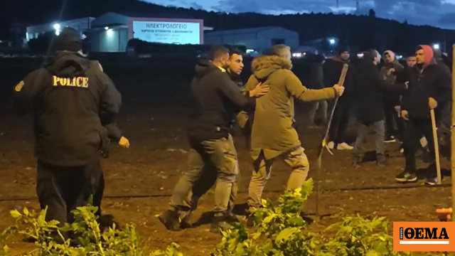 Ένταση στο μπλόκο της Θήβας, αγρότες ζήτησαν την αποχώρηση της Αστυνομίας