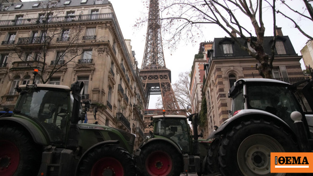 Στον Πύργο του Άιφελ και την Αψίδα του Θριάμβου έφτασαν Γάλλοι αγρότες που διαμαρτύρονται για την Mercosur, δείτε βίντεο