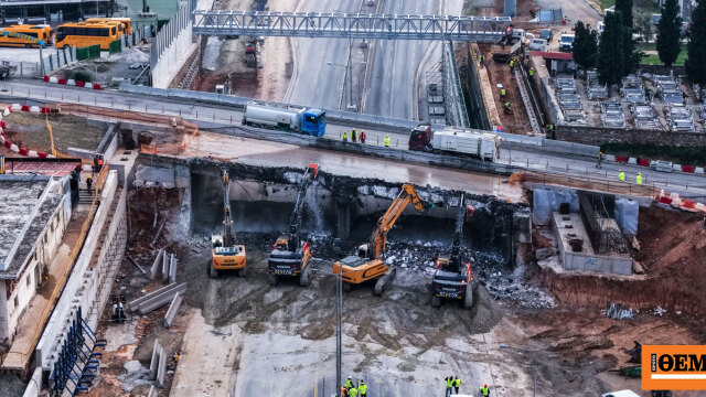 Κατεδαφίζεται η γέφυρα Πανοράματος στη Θεσσαλονίκη για το Flyover