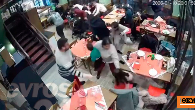 Αλεξανδρούπολη: Η στιγμή που οι ισχυροί άνεμοι σάρωσαν την πόλη