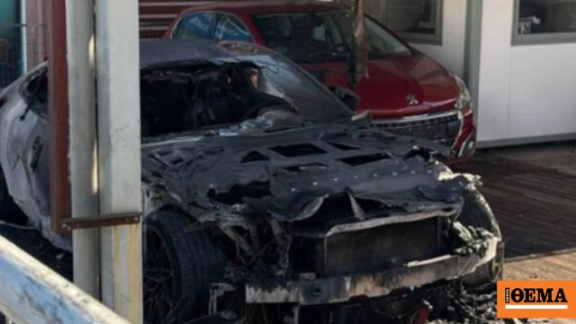 Έκαψε ΙΧ σε μάντρα αυτοκινήτων στην Πάτρα με βενζίνη και φωτοβολίδα, βίντεο δείχνει τις κινήσεις του δράστη