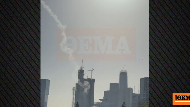 Δείτε βίντεο από τη σφοδρή πυραυλική επίθεση που εξαπέλυσε το Ιράν κατά του Ισραήλ τη νύχτα