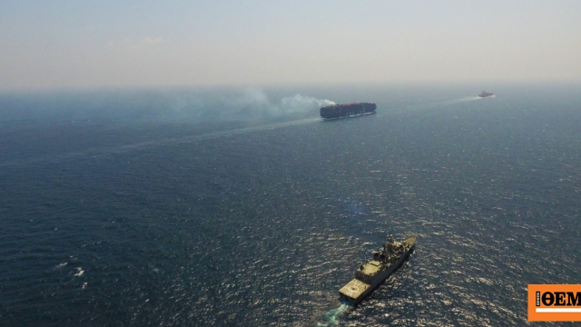 Η φρεγάτα «Ύδρα» παρείχε υποστήριξη σε εμπορικά πλοία στο πλαίσιο της επιχείρησης Ασπίδες