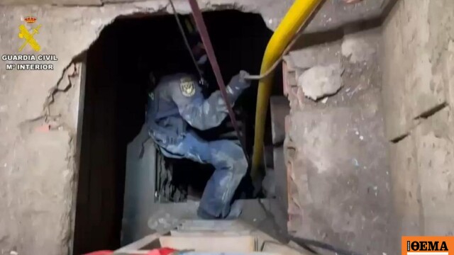 Τεράστιο ναρκοτούνελ για τη μεταφορά κάνναβης από το Μαρόκο στη Θέουτα ανακάλυψε η ισπανική αστυνομία, βίντεο και φωτογραφίες