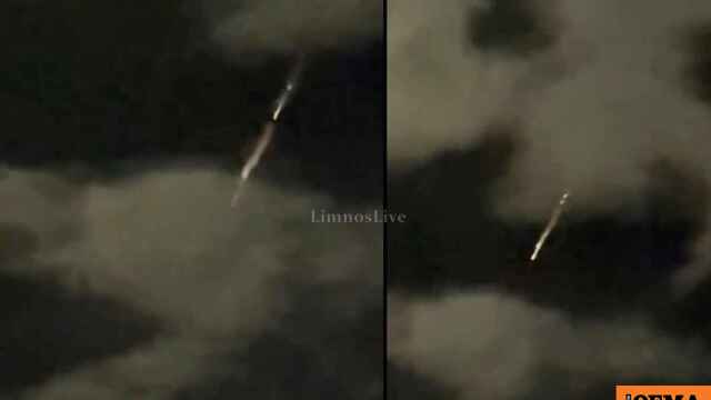 Πρωτοφανές θέαμα στον ουρανό της Λήμνου με φλεγόμενα αντικείμενα που έπεφταν από τον ουρανό, δείτε βίντεο