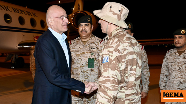 Επίσκεψη Δένδια στην Ελληνική Δύναμη Σαουδικής Αραβίας, δείτε φωτογραφίες