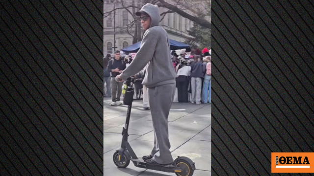 Κιλιάν Εμπαπέ: Βόλτες στη Νέα Υόρκη με ηλεκτρικό πατίνι για τον Γάλλο σταρ, δείτε βίντεο