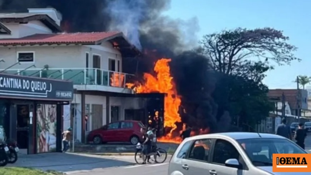Τέσσερις νεκροί εξαιτίας συντριβής ιδιωτικού αεροσκάφους σε εστιατόριο στη Βραζιλία, δείτε βίντεο