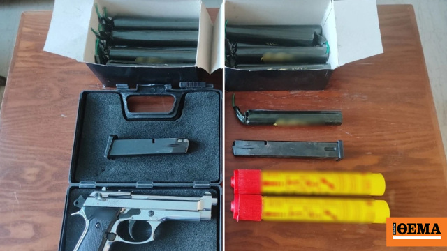 Συνελήφθη ανήλικος στο Ηράκλειο Κρήτης για όπλα, βεγγαλικά, και πυροτεχνήματα