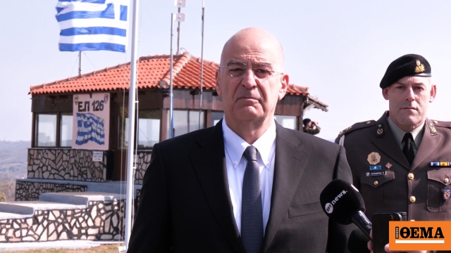 Δένδιας από το φυλάκιο 126 στο Σουφλί: «Η κοινωνία  να στρέψει το βλέμμα σε αυτούς που φυλάττουν τα σύνορα της πατρίδας»