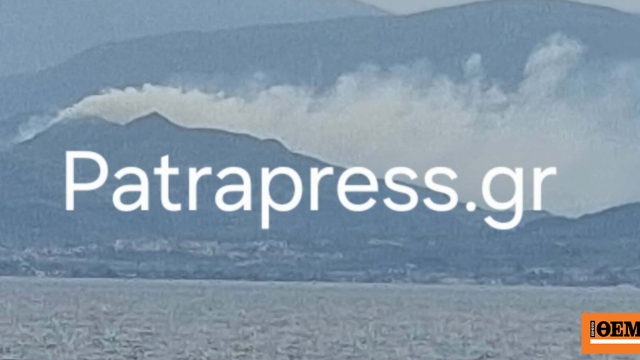 Φωτιά στο Αίγιο, μεγάλη κινητοποίηση της Πυροσβεστικής