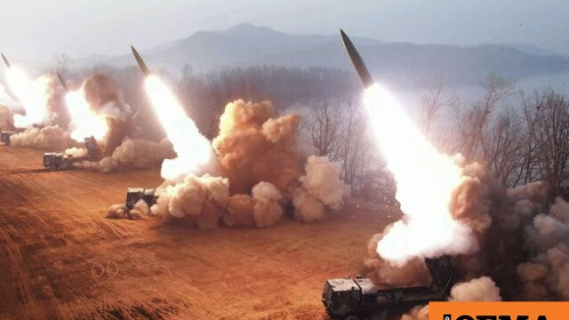 Νέα εκτόξευση πυραύλων από τη Βόρεια Κορέα