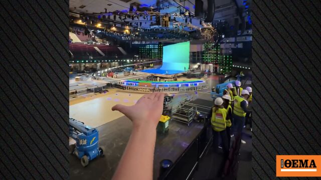 Η σκηνή της φετινής Eurovision υπό κατασκευή, δείτε βίντεο