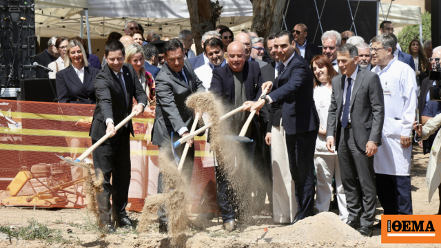 «Σε ενάμιση χρόνο δεν θα υπάρχουν ράντζα στο Αττικόν» λέει ο Γεωργιάδης στον αγιασμό των θεμελίων του νέου κτιρίου