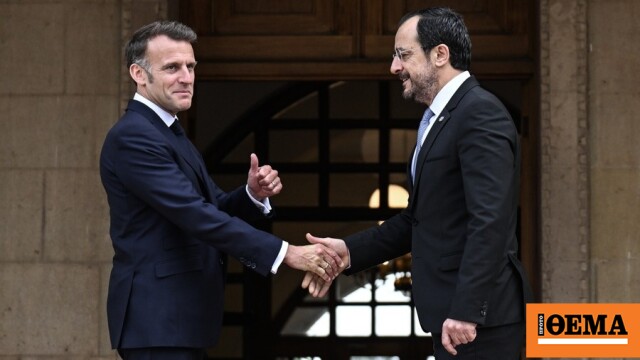 Με υπόκρουση... Μιχάλη Βιολάρη το βίντεο του Μακρόν για τη συνάντηση με τον Χριστοδουλίδη