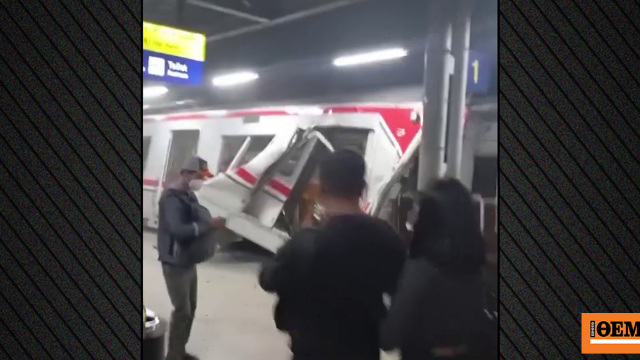 Σύγκρουση τρένων σε σιδηροδρομικό σταθμό στην Ινδονησία , συγκλονιστικές εικόνες