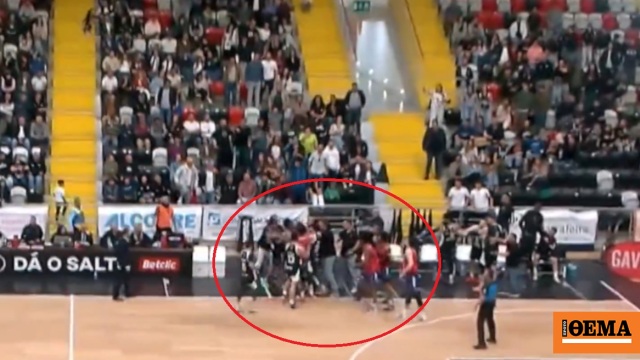 Άγριο επεισόδιο με 11 αποβολές και εισαγγελική παρέμβαση στο πρωτάθλημα μπάσκετ της Πορτογαλίας, δείτε βίντεο