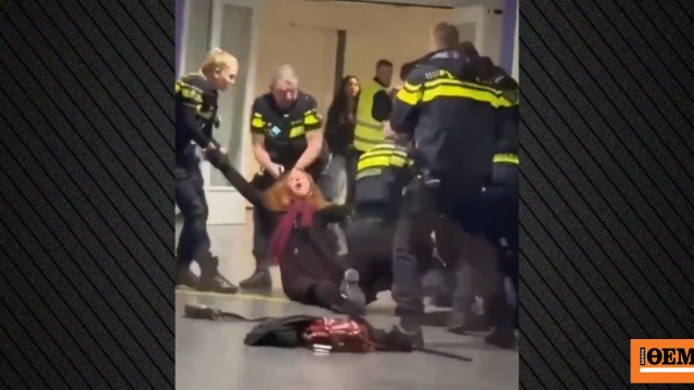 Βίαιη σύλληψη Παλαιστίνιας εγκύου στην Ολλανδία: Αστυνομικοί την πέταξαν στο έδαφος και την έσυραν, δείτε βίντεο