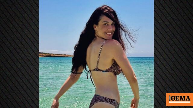 Η Ιωάννα Τριανταφυλλίδου πόζαρε με μαγιό στη θάλασσα: Είχε π