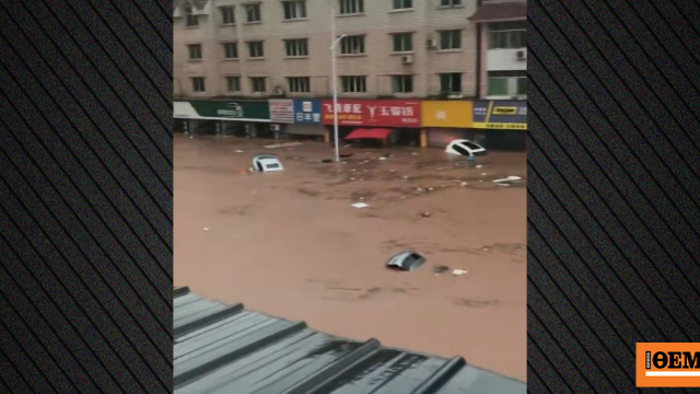 Şiddetli Yağmurlar Çin'de Sel ve Toplu Tahliyelere Yol Açtı, Video İzleyin