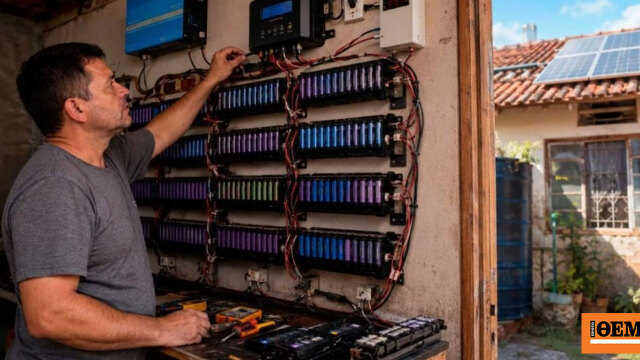 650 eski laptop pilinden güneş enerjisi depolama sistemi yaptı