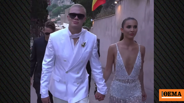 Μετά το... ρακούν, ο Χάαλαντ σε εκδήλωση της Dolce  Gabbana με φόντο το Ιόνιο και μεταξωτό κοστούμι, δείτε βίντεο