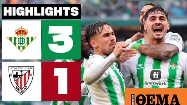 WebTV - REAL BETIS 3 - 1 ATHLETIC CLUB | RESUMEN LALIGA EA SPORTS