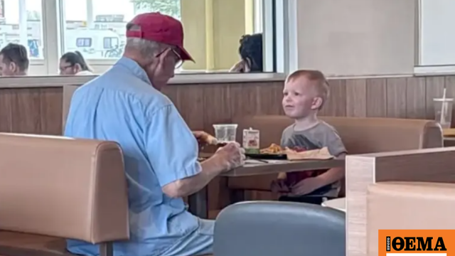 Το βίντεο που συγκίνησε το TikTok: 3χρονος είδε ηλικιωμένο να τρώει μόνος του και πήγε να του κάνει παρέα, «με έκανε να κλάψω στη μέση των McDonald's»