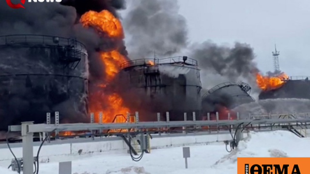 Διέκοψε προσωρινά τη λειτουργία του ένα από τα μεγαλύτερα διυλιστήρια της Ρωσίας μετά από ουκρανικό χτύπημα