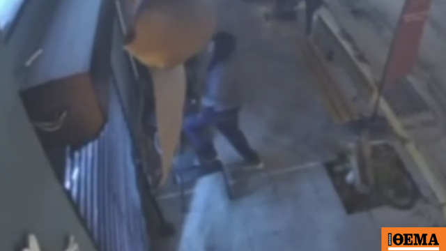 Πολίχνη: Καρέ-καρέ η αποτυχημένη διάρρηξη καφετέριας, δείτε βίντεο