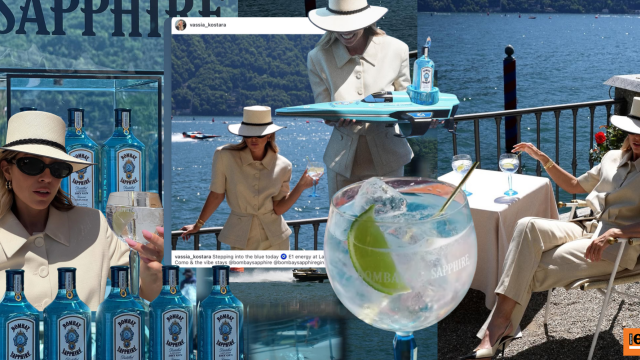 Η Βάσια Κωσταρά με το Bombay Sapphire στο Grand Prix 2026 της E1 στη Villa d’Este