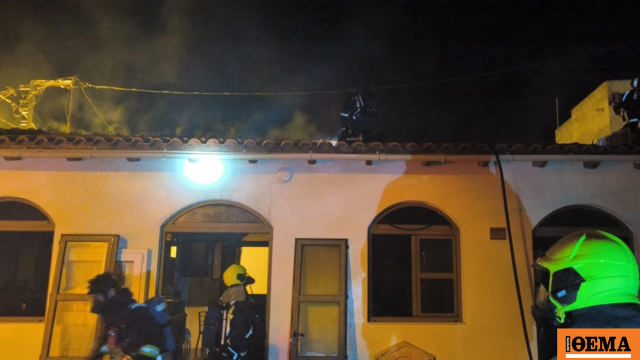 Φωτιά σε εκκλησία στο Ηράκλειο, προκλήθηκαν φθορές στη σκεπή και το εσωτερικό του ναού