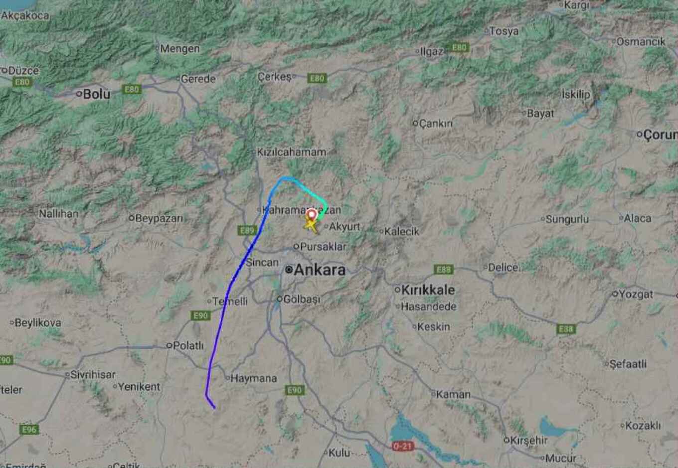 PAMJET  Rrëzohet në Turqi avioni me Shefin e Shtabit të Ushtrisë së Libisë